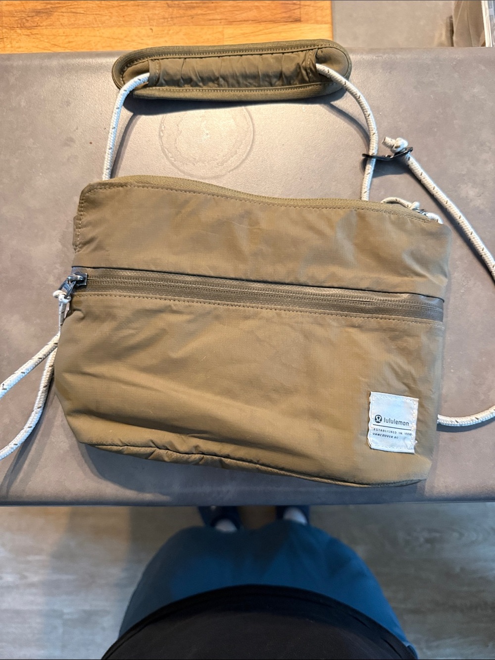lululemon athletica Olive Green Crossbody Bag or Purse